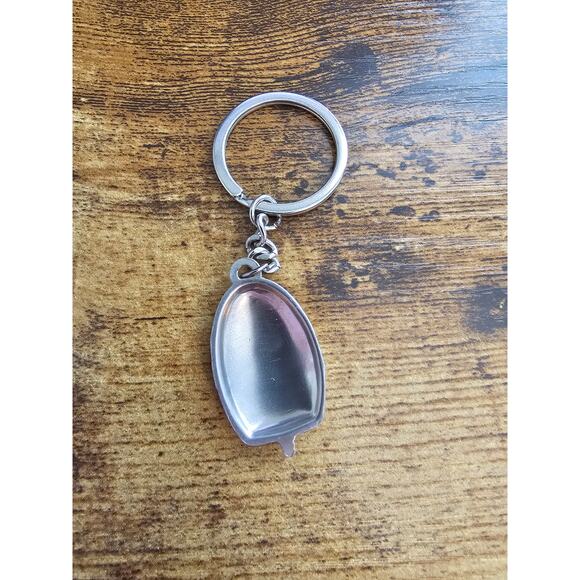 Vintage Y2K Metal Keychain Computer Mouse Love - Picture 2 of 2